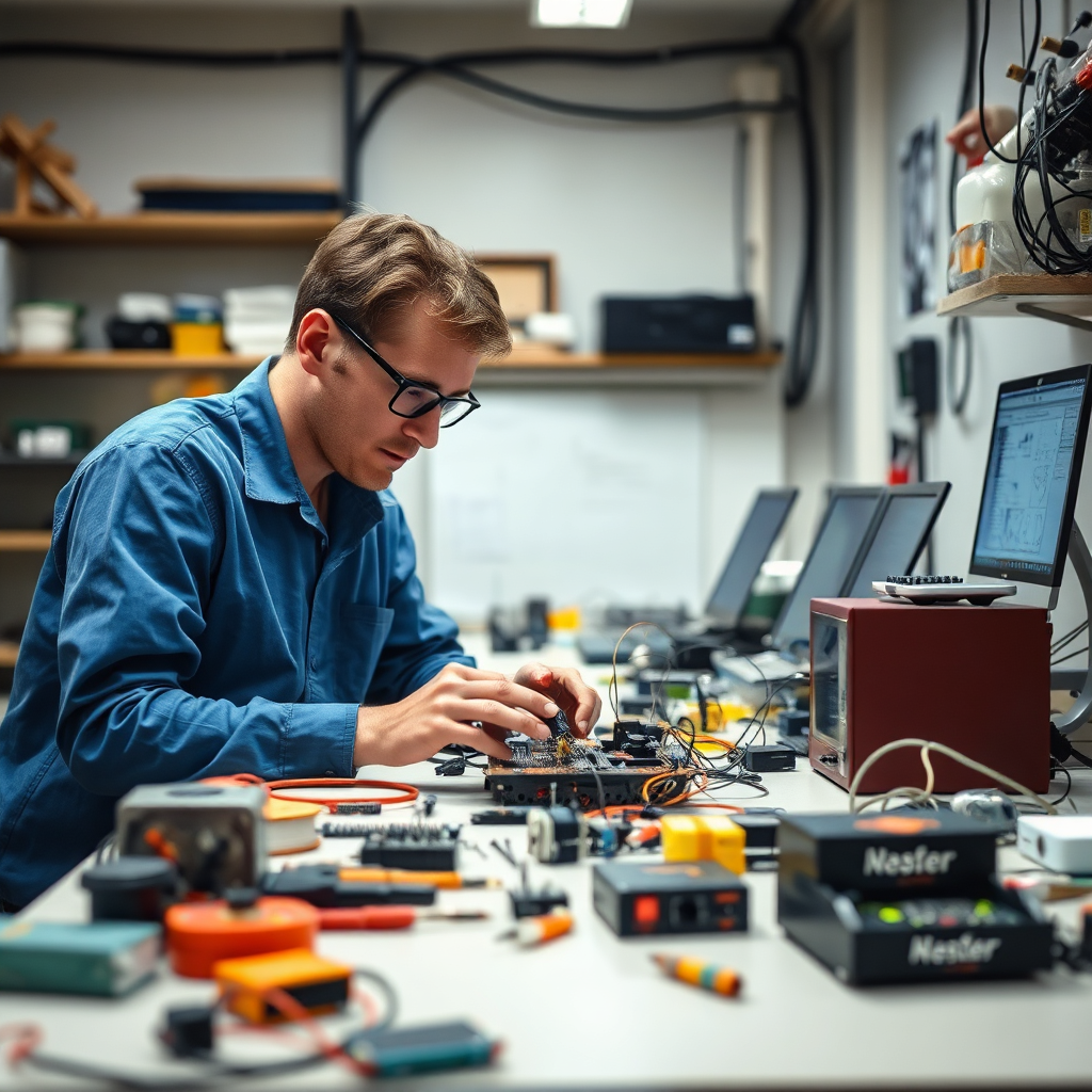 A confident leader standing at the helm of a team meeting, pointing towards a presentation screen. Show a mix of expressions on team members' faces, indicating engagement and collaboration, with charts and graphs that highlight successful outcomes.
